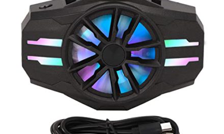 Cooling Fan for Mobile Gaming with RGB Lights (Black)