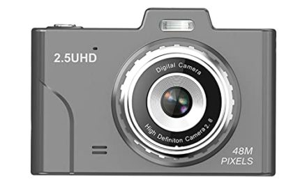 Capture Stunning Photos & Videos with Portable Camera – FHD 1080p, 48MP, 8X Zoom, Compact & Stylish (Dark Gray)