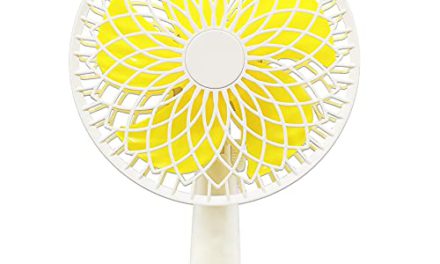 Powerful USB Desk Fan: 3 Speeds, Auto-Adjust Angle, Night Light