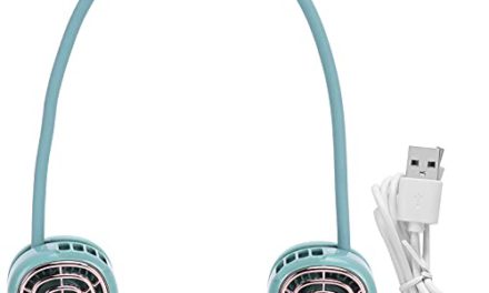 Stay Cool Anywhere with Tomotato Neck Fan – Rechargeable, Hands-Free, and Portable!