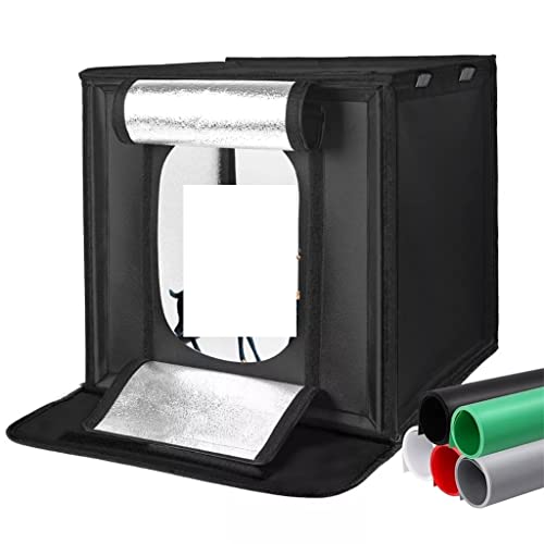 Portable Photo Studio with Dimmable Lighting and Background Options