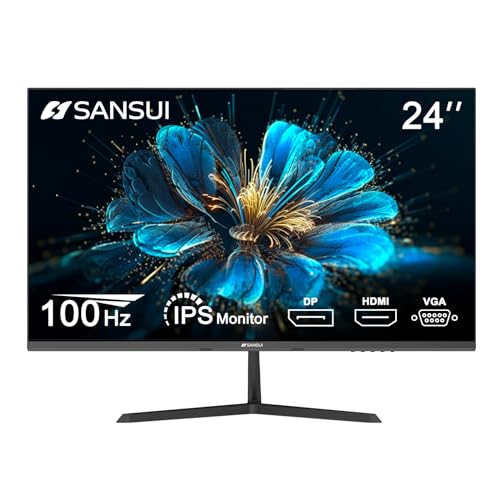 Immerse in Crisp Visuals: SANSUI 24″ IPS Monitor