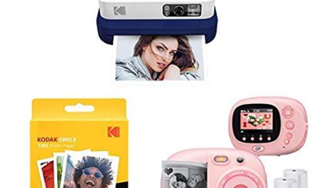 Capture Memories: Kodak Smile Classic Camera, Extra Paper, Kids Instant Print Camera & Video Camcorder – Pink!