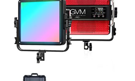 Powerful GVM LED Light: Bright, Versatile, & Portable