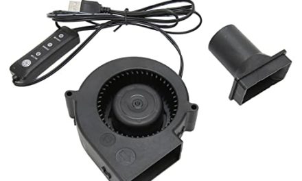 Powerful USB Cooling Fan for Desktop – 3800 RPM, 3-Speed Mode, Durable PBT