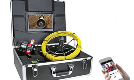 Revolutionary 9″ Pipe Inspection Camera: WiFi, DVR, 360° View, Industrial Endoscope