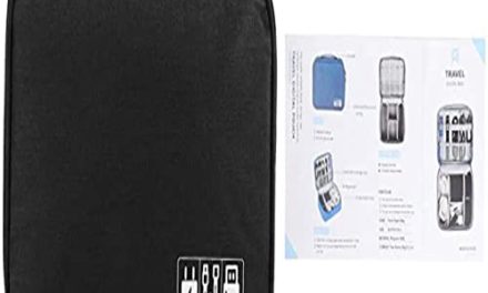 Portable Blue Travel Electronics Organizer
