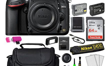 Capture Life’s Moments: Nikon D610 24.3MP DSLR Camera Bundle