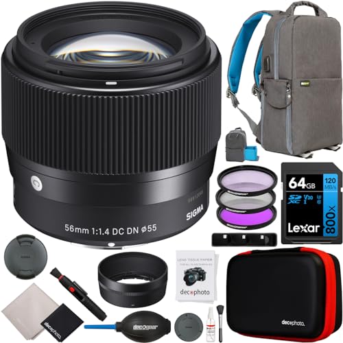 Capture the Moment: Sigma 56mm F1.4 DC DN Lens Bundle for Sony E-Mount Cameras