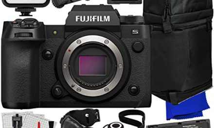 Powerful Bundle: FUJIFILM X-H2S Camera, Extra Battery, LED Light, Backpack & More!