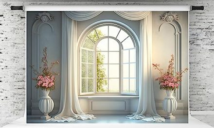 Stunning Retro Window Backdrop for Professional Photoshoots