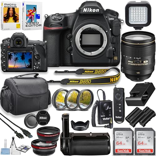 Get the Nikon D850 DSLR Camera with Lens, Remote, Memory Cards, Battery Grip & More