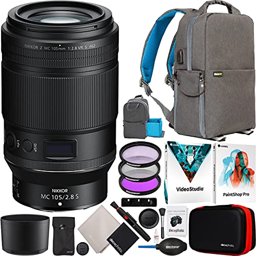 Capture stunning macro shots with Nikon NIKKOR Z MC 105mm – bundle includes backpack, filters, software & more!