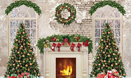 Enchanting Christmas Fireplace Backdrop: Capture Joyful Moments
