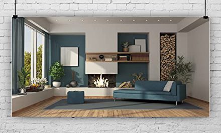 Revamp Your Style: Modern 20x10ft Room Backdrop with Sofa, Flame, Fireplace, Books, Green Plants, Bonsai, Window – Perfect for Christmas Photoshoot!