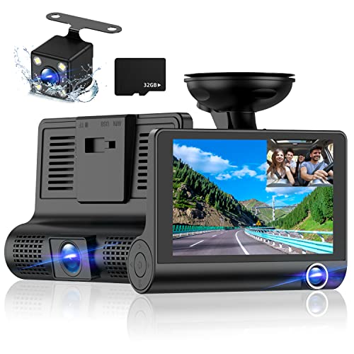 Capture Every Moment: Dual Cam Dashcam, 1080p, Wide Angle, Night Vision