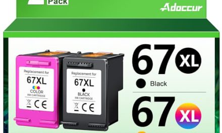 Save Money: Adoccur Remanufactured Ink Cartridges for HP Printers