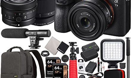 Capture Lifelong Memories: Sony a7 III Camera Bundle with Lenses, Backpack, Mic, LED & More!