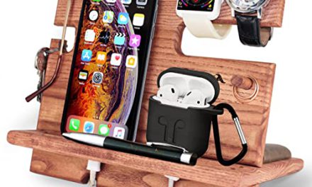 Wood Docking Station: Organize, Charge, and Style – Perfect Gift for Men