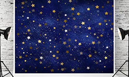 Enchanting Night Sky Backdrop: Kate’s 10x10ft Blue Stars Ignite Emotion