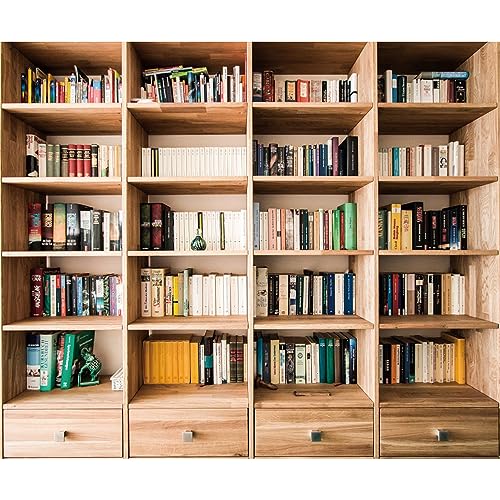 Enchanting Wood Bookcase: Captivating Backdrop for Book Lovers