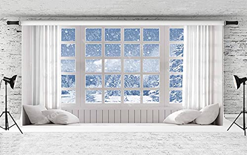 Capture the Magic: Kate Snowy Christmas Photo Backdrop – 20x10ft