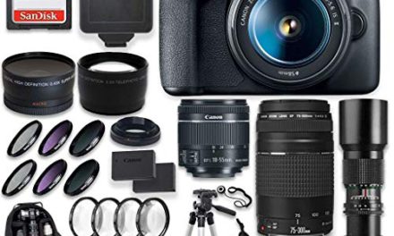 Capture stunning photos with Canon EOS Rebel T7 DSLR Camera and lens kit