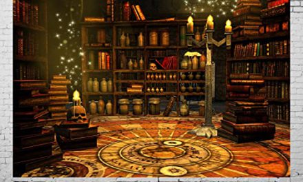 Enchanting 20x10ft Wizard Study Room Backdrop: Ancient Library, Magic Books, Tarot, Alchemy – Perfect for Photography or Photo Booth