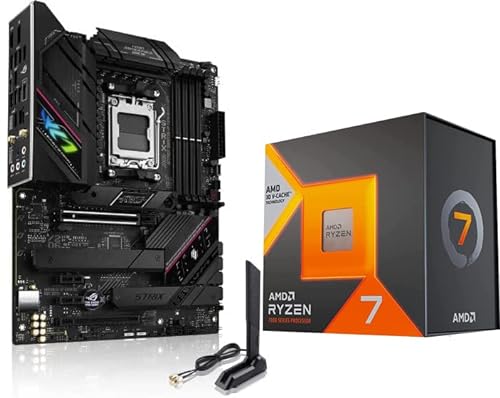 Ultimate Gaming Power: Micro Center Ryzen 7 7800X3D Processor & ASUS ROG Strix B650E-F Motherboard