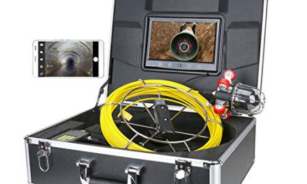 Ultimate Waterproof Pipe Inspection Camera: 9″ Monitor, DVR, Borescope