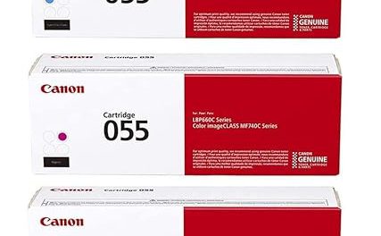 Vibrant 3-Pack: Canon Genuine 055 CMY Color Toner Cartridge Set