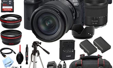 Capture the Moment: Canon EOS R7 Camera + RF 24-105mm Lens + 128GB Memory + More!
