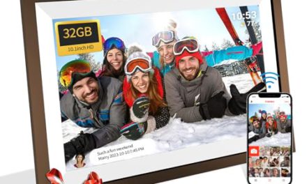 Share Memories Instantly: 10.1″ WiFi Frame, 32GB Smart Photo Frame