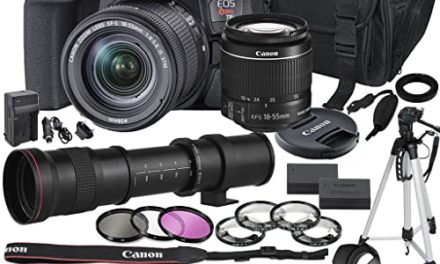 Capture Life’s Beauty: Canon T8i DSLR Camera Bundle