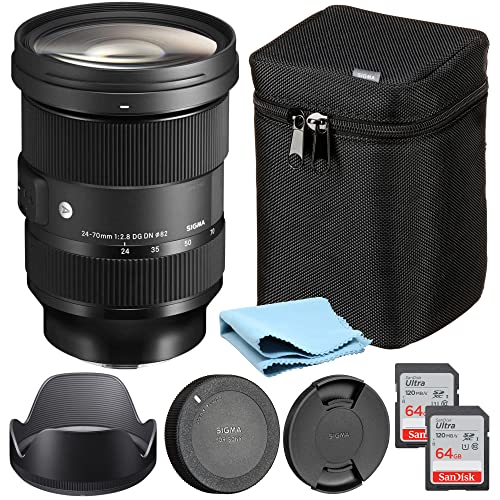 Sigma 24-70mm f2.8 Art: Sony-E Mount Lens with Extras