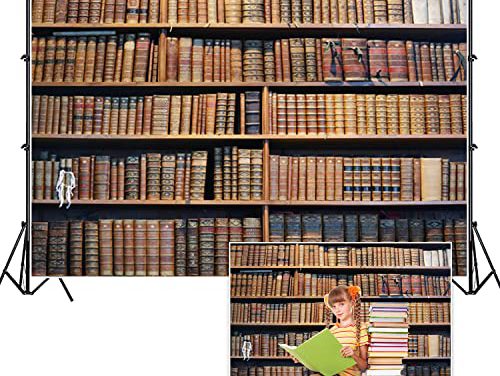 Vintage Bookshelf Backdrop: Capture Retro Library Vibes
