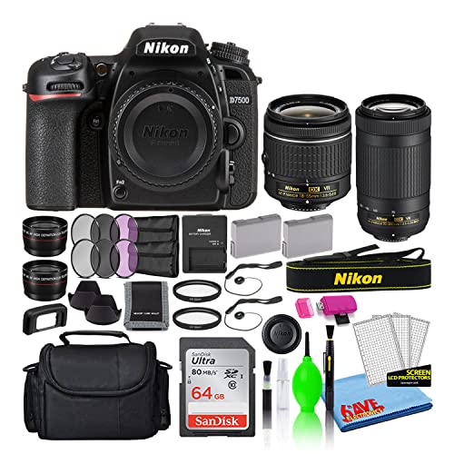Revamped Nikon D7500 DSLR Camera Bundle: Capture Stunning Shots with Extra Accessories