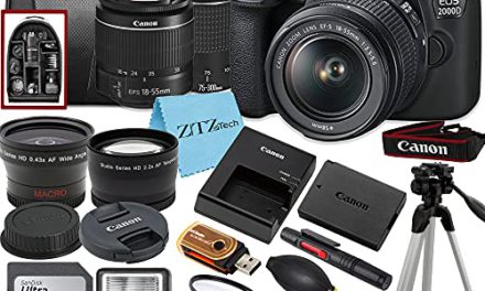 Capture Life’s Moments with Canon EOS 2000D DSLR Bundle