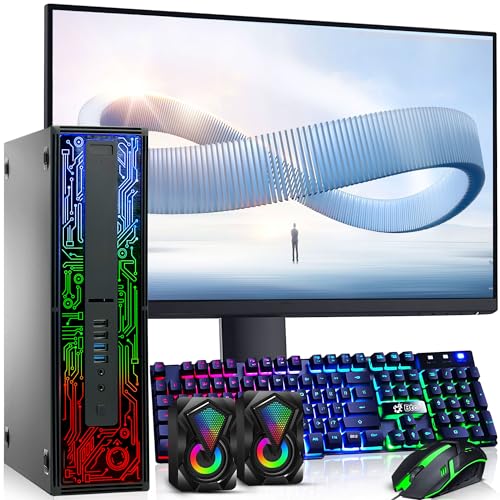 Powerful HP G2 RGB Desktop: Intel Core i5, 16GB RAM, 1TB SSD, Gaming Monitor, Keyboard, Mouse, WiFi & Bluetooth