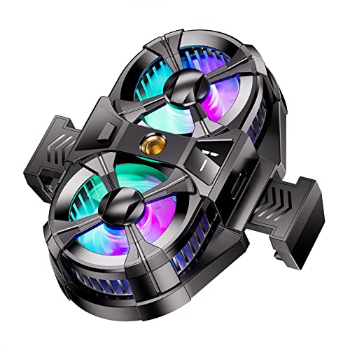 High-Performance IOOOFU Phone Cooling System: Dual-Fan Heat Sink with RGB & Adjustable Back Clip