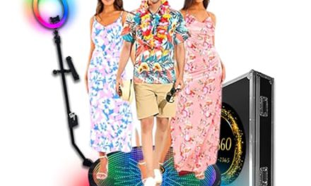 Party Perfect: 360 Glass Photo Booth with Slow Motion, Speed, and Remote Control