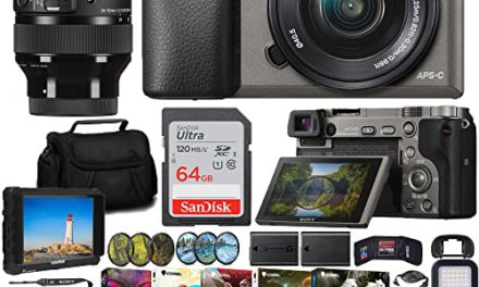 Capture stunning photos with Sony Alpha a6000 Mirrorless Camera Bundle