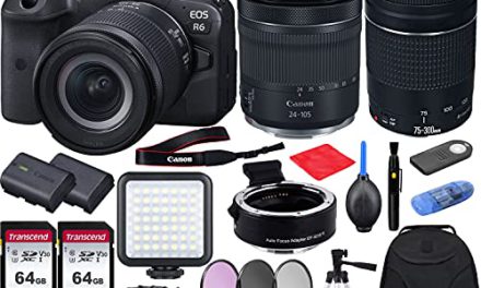 Ultimate Canon EOS R6 Bundle: Capture, Adapt, Illuminate!