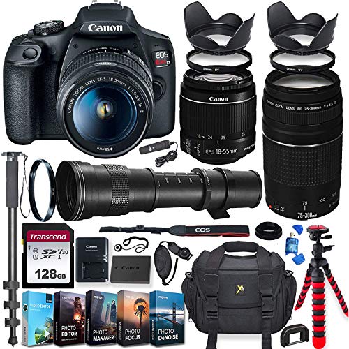 Capture the Ultimate Shot with Canon EOS Rebel T7 DSLR Camera & Lens Bundle