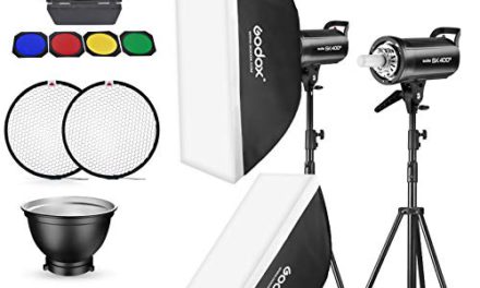 Powerful Godox SK400II Flash Kit with Softbox and Accessories
