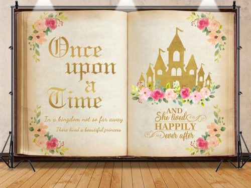 Enchanting Fairy Tale Castle & Floral Backdrop for Princess Birthday Party