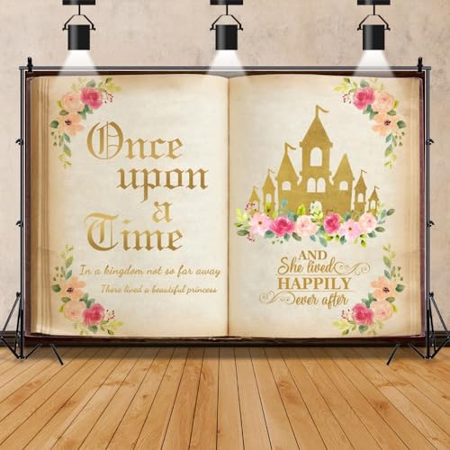 Enchanting Fairy Tale Castle & Floral Backdrop for Princess Birthday Party