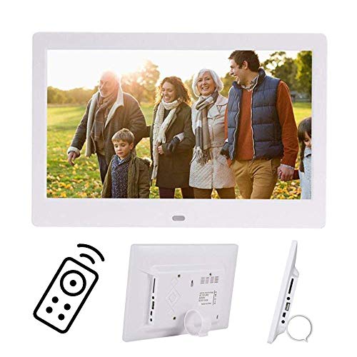 Immerse in Memories: 10″ IPS Screen Digital Photo Frame with USB & SD Slots, Remote Control – HD 16:9 Widescreen