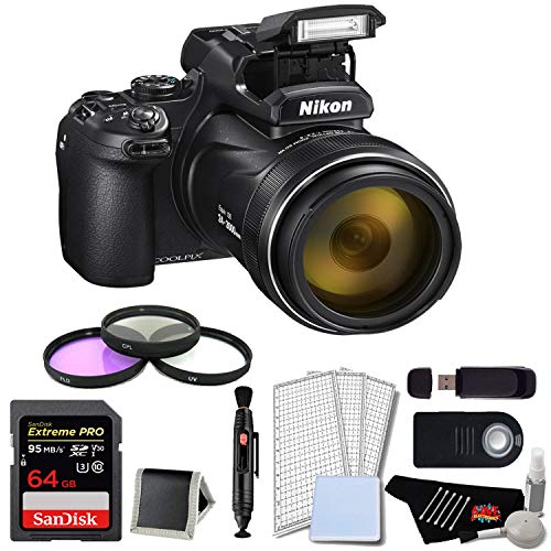 Nikon Coolpix P1000 Camera Bundle: Capture Memories with 64GB Memory Card & Filter Kit