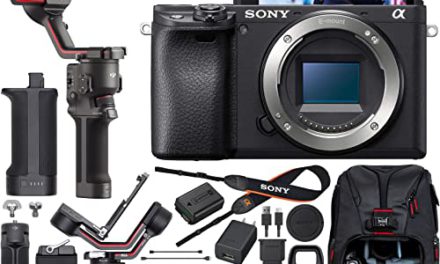Capture Cinematic Moments: Sony a6400 Mirrorless Camera + DJI RS 3 Gimbal + Filmmaker’s Bundle